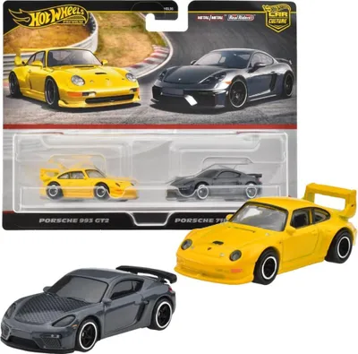 Produktbild von Porsche 993 GT2 & Porsche 718 CaymanGT4 | Hot Wheels Premium Fahrzeuge