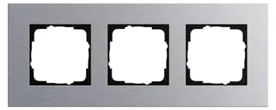 Produktbild von GIRA 021317 Abdeckrahmen 3fach Esprit Aluminium (eloxiert)