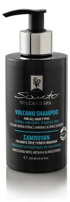 Produktbild von Santo Volcano Sulfatfreies Shampoo für alle Haartypen mit Vulkanwasser & Aloe Vera 250 ml