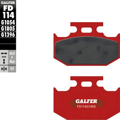 Image de Plaquettes de frein Galfer Semi-Metal Offroad