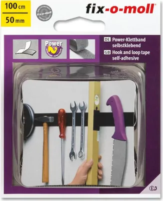 Produktbild von Power-Klettband 100cm x 50mm schwarz fix-o-moll