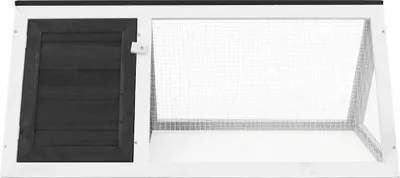 Obrázek produktu pro vidaXL Klec pro malá zvířata/králíky Grey Wood