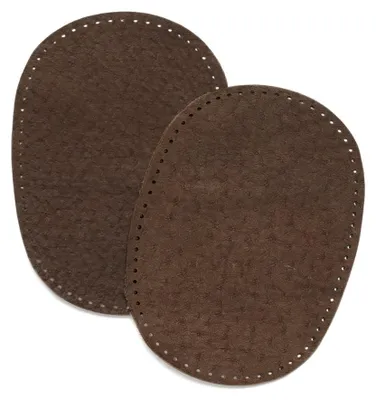 Imagen del producto de Parches de cuero genuino, para coser, color marrón