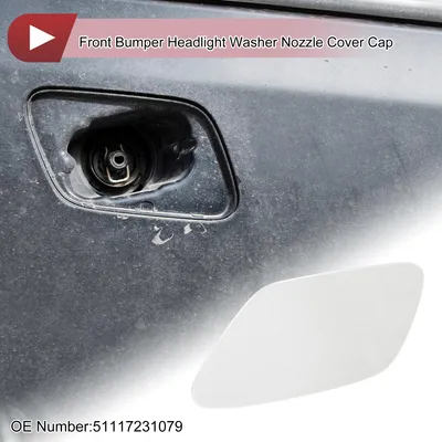 Produktbild von Front Left Sto?stangen Scheinwerferreinigung Düsenabdeckung Für BMW Z4 2009-2016 3.0L L6 - Benzin Nr.51117231079 Sto?stangenverkleidung Düsenabdeckung Wei? Kunststoff 1 Stück