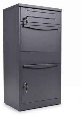 Produktbild von Paketbox L Briefkasten Standbriefkasten 112 x 50 cm Anthrazit