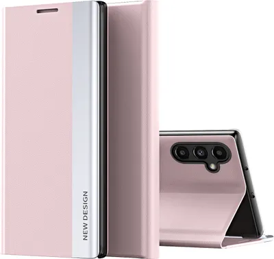 Obrázek produktu pro Samsung Galaxy A14 5G Pouzdro, MagnetickéPolyuretanKožené Pouzdro s Funkcí Stojánku pro Samsung Galaxy A14 5G Růžový