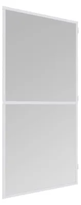 Obrázok produktu pre Sieťka proti hmyzu pre balkónové dvere, 100x210 cm, biela, hliníkový rám, individuálne skracovateľná, sieťka na ochranu pred hmyzom pre balkón a terasu, magnetické zapínanie, odolná tkanina, stabilné vyhotovenie, 04506