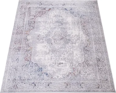 Immagine prodotto di Tappeto soggiorno a pelo corto vintage astratto orientale moderno con bordi Dimensioni 120x170 cm