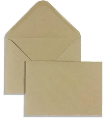 Produktbild von Briefumschläge 133x184mm 120g/qm gummiert VE=500 Stück braun