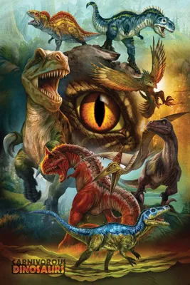 Produktbild von Poster - Educational - Bildung - Dinosaurs – Carnivorous