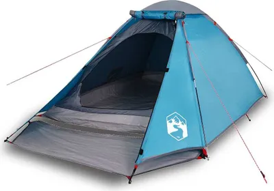 Produktbild von vidaXL Kuppel-Campingzelt 4 Personen Blau Wasserdicht