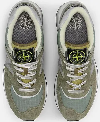 Produktbild von Stone Island X New Balance 574 Legacy „Grey Green“ Größe: 44
