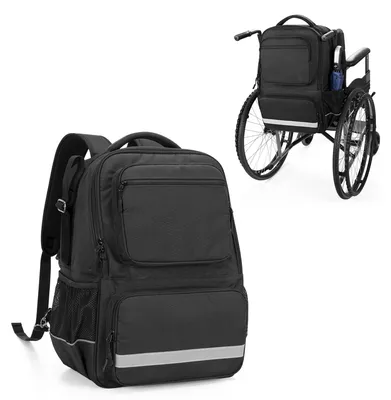 Produktbild von Rucksack für Rollstühle mit thermischer Isolierung - Verstellbarer Gurt - 15,6 Zoll Laptopfach