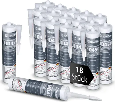 Produktbild von Hausa Kautschuk Dachdichtstoff HD450 Transparent 18x 300ml