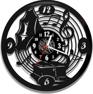 Zdjęcie produktu dla Zegar ścienny z płyty winylowej Gramofon 95.2