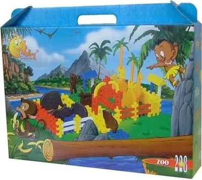 Produktbild von Polesie 4802 "Zoo" Ziegelsteine 228 Stück in einer Schachtel