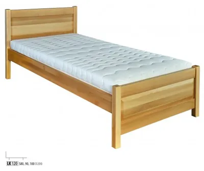 Produktbild von Holzbett Echtes Holz Bett Betten 100x200 Stil Massive Möbel Schlafzimmer Hotel