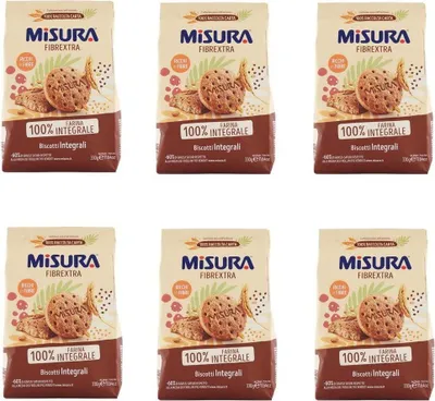 Produktbild von 6x Misura Fibraextra Integrali Vollkorn kekse 330 g biscuits cookies brioche
