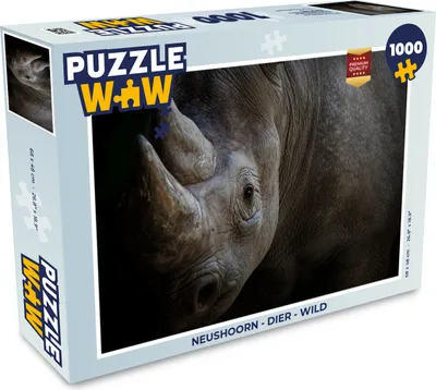 Obrázek produktu pro MuchoWow MuchoWow® Puzzle 1000 ks Nosorožec - Zvíře - Divoké