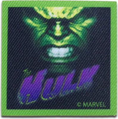 Produktbild von Marvel © Avengers The Hulk Comic - Aufnäher, Bügelbild, Aufbügler, Applikationen, Patches, Flicken, Zum Aufbügeln, Größe: 5,5 x 5,5 cm