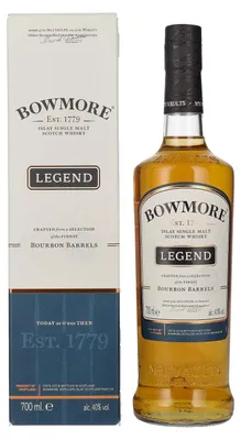 Produktbild von Bowmore LEGEND Islay Single Malt 40% Vol. 0,7l in Geschenkbox