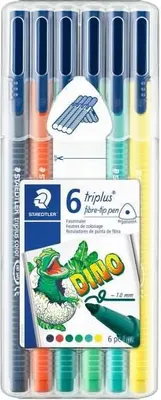 Produktbild von Staedtler Fasermaler triplus dino. 6St