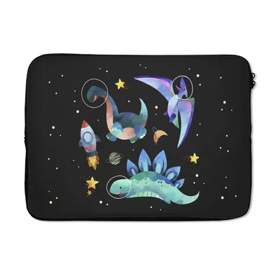 Produktbild von MuchoWow® Laptop Hülle 14 ZollSterne - Dinosaurier - Junge - Kinder - Kinder Laptoptasche - Laptoptasche - Stoßsicher - Schutzhaube