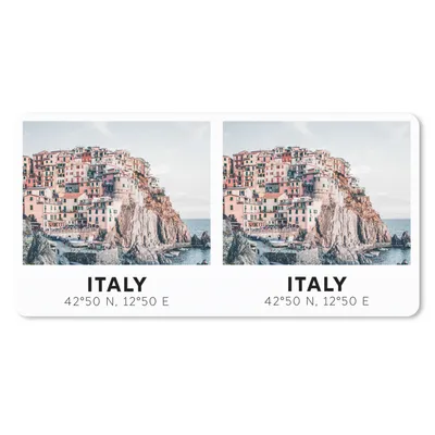 Produktbild von MuchoWow® Mauspad Mousepad Italien - Häuser - Berg 60x30 cm - Mousepads - Maus Mat - Pad - Mausunterlage - Nachhaltig