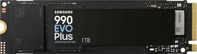Zdjęcie produktu dla Samsung SSD | 990 EVO Plus | 1000 GB | Format SSD M.2 2280 | Interfejs dysku półprzewodnikowego NVMe | Prędkość odczytu 7250 MB/s | Prędkość zapisu 6300 MB/s