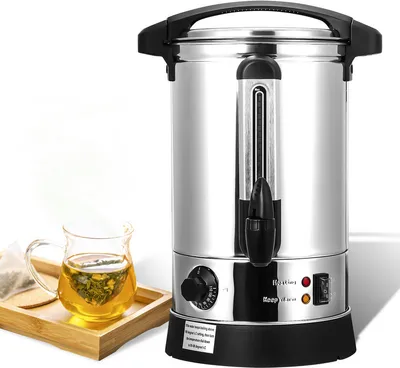 Produktbild von Jopassy Glühweinkocher 1500 W, Heißgetränkespender, 8 L, mit Auffangschale, Auslasshahn, Thermostat und Überhitzungsschutz, Temperatureinstellung von 30-110°C