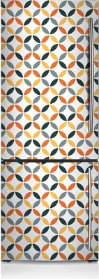 Produktbild von Dekoration Kühlschrank Aufkleber Magnete Küche Kühlschrankmagnete 70x190 cm - Geometrische Räder