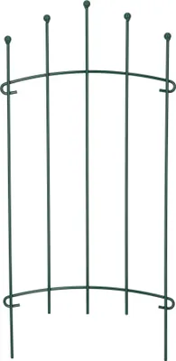 Produktbild von KOTARBAU® Beetzaun aus Stahl mit Dekoration Beeteinfassung für den Garten Kugeln Grün Gartenzaun Beetbegrenzung