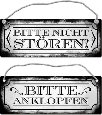Produktbild von Bitte anklopfen oder Bitte nicht stören! Wendeschild