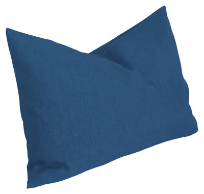 Produktbild von Kissenbezug 40x60 cm blau Struktur Leinenoptik Kissenhülle für Dekokissen
