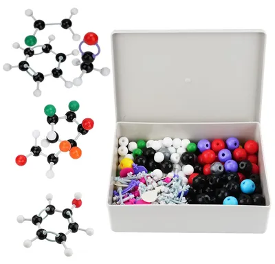 Zdjęcie produktu dla Zestaw do modelowania molekularnego, składający się z 307 elementów, przeznaczony do zajęć z chemii