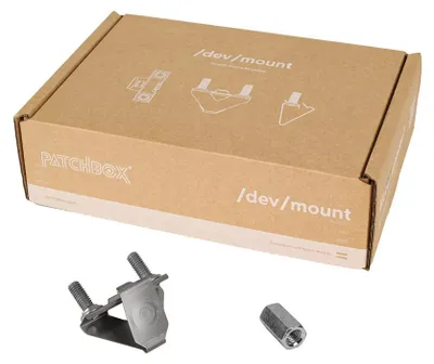 Produktbild von PATCHBOX DVMNT50, Bolts & nuts, Aluminium, Federstahl, M6, Vollgewinde, Flachkopf, Silber