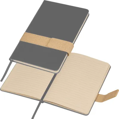 Produktbild von Notizbuch mit Magnetverschluss / DIN A5 / 160 linierten Seiten / Farbe: grau