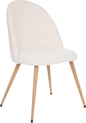 Produktbild von Eazy Living Esszimmerstuhl Nathan Weiß Teddy - Holz