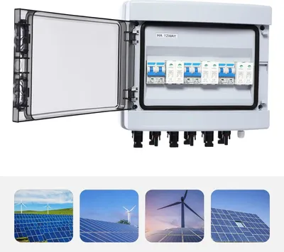 Produktbild von PV Solaranlage - DC String Combiner Box - Überspannungs- und Blitzschutz - DC Lasttrennschalter - 3 Eingänge 3 Ausgänge - 40 A 1000 V - Für Solarmodule