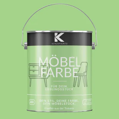 Produktbild von Kenzopaints 2,5Liter Möbelfarbe Möbellack - Grasflair aus der Toskana