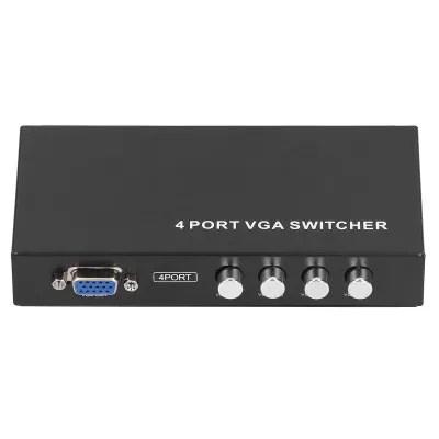 Obrázek produktu pro 4portový přepínač VGA,přepínač VGA,přepínač VGA 4 v 1, přepínač VGA monitoru LCD PC TV, monitor SVGA, počítačové dodávky