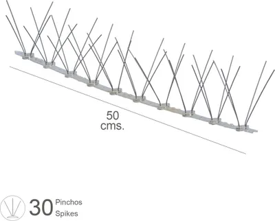 Obrázek produktu pro Wolfpack Pincho Anti Paloma 0,5 Metros Polietileno Pincho Doble 30 Pinchos