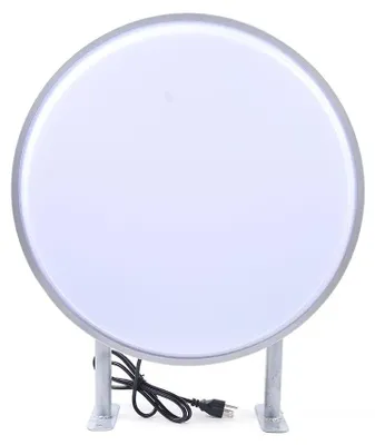 Obrázek produktu pro LED reklamní světelný box – kulatý, oboustranný – 50 cm – vodotěsný – venkovní použití – 110–220 V AC – včetně LED