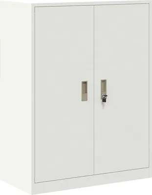 Image de Armoire de rangement Blanc 80 x 40 x 105 cm Acier