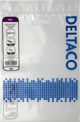 Obrázek produktu pro Deltaco 1902012, 0,2 m, HDMI Typ A (standardní), HDMI, Samice, Samec, Přímý