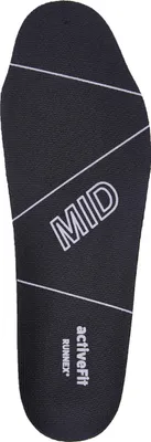 Produktbild von RUNNEX® Einlegesohle activeFit mid, Schwarz/Grau