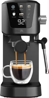 Cecotec Espressomaschine für Espresso und Cappuccino Power Espresso 20 Touch. 1350W, 20 bar, Touchscreen, Dampfdüse