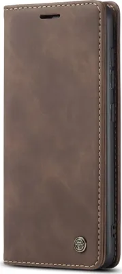 Produktbild von Caseme 013 Handyhülle für Samsung Galaxy A51 – Klapphülle/Etui mit Geldbörsenfunktion – Braun