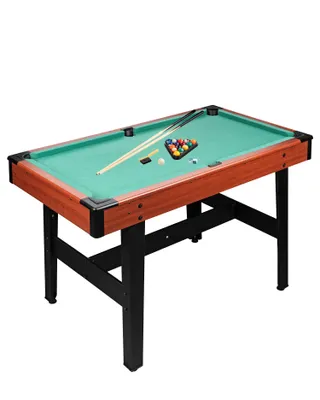 Produktbild von shelfmade 4ft Billardtisch incl. 2 Queue, Kugelset, Dreieck, 122 x 67 x 78 cm (L x B x H)