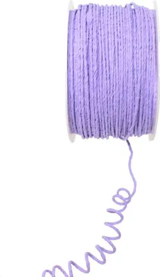 Produktbild von Papierdraht Ø 2 mm 100 m Papierdekodraht Papierkordel auf Spule Basteldraht lavendel